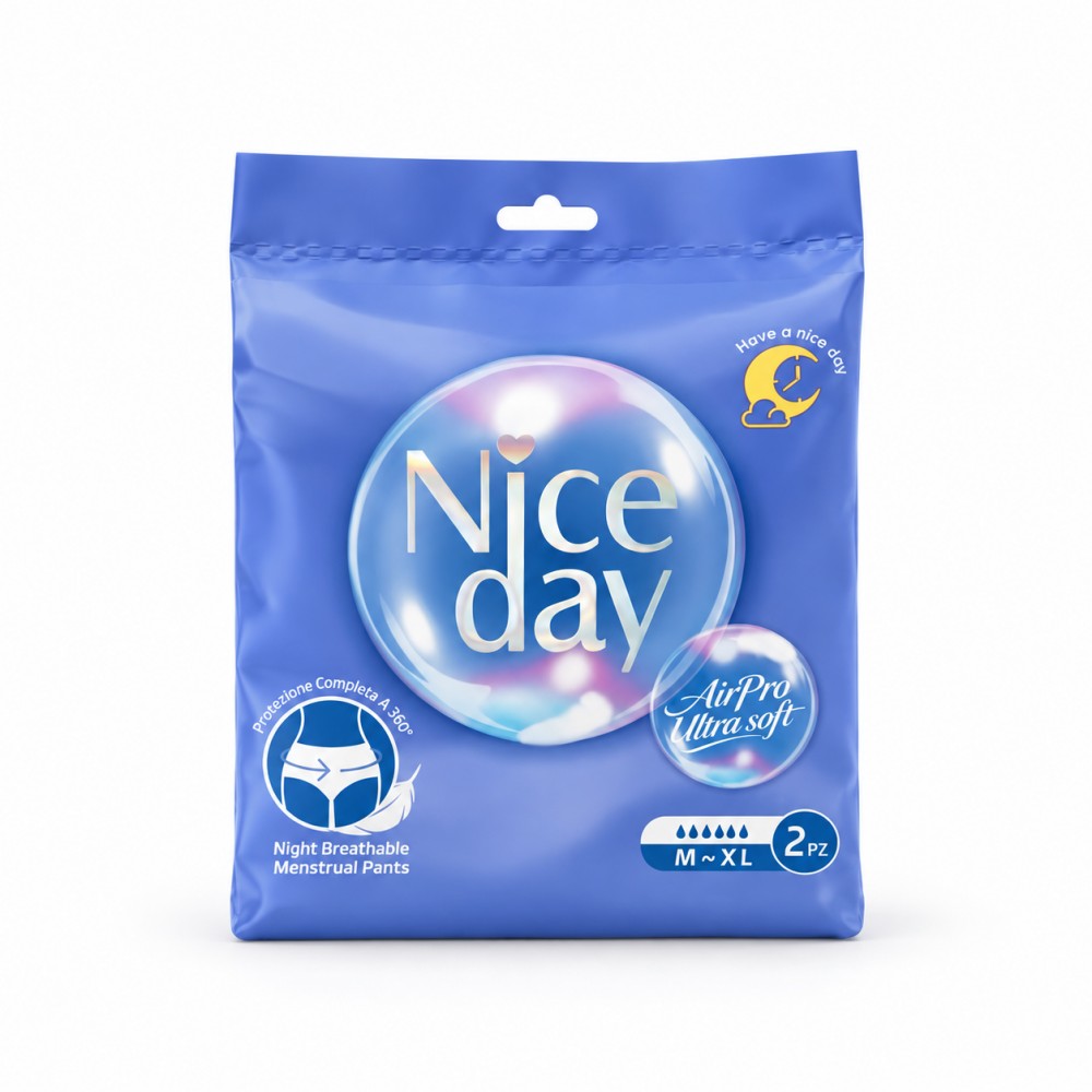 E2-5 M~XL Mutandine mestruali AirPro Notte – 3 confezioni (6 pezzi)
